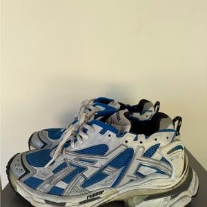 Balenciaga Navy and White Sneakers